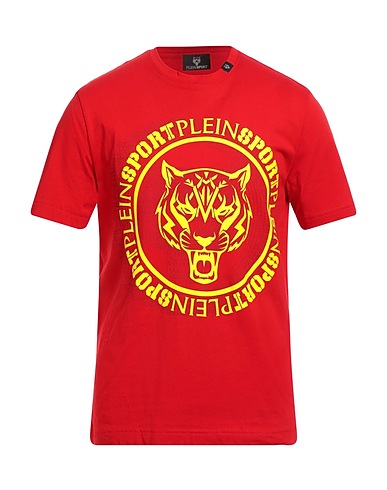 PLEIN SPORT T-Shirt Rot 100% Baumwolle
