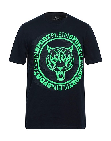 PLEIN SPORT T-shirt Midnight blue 100% Cotton