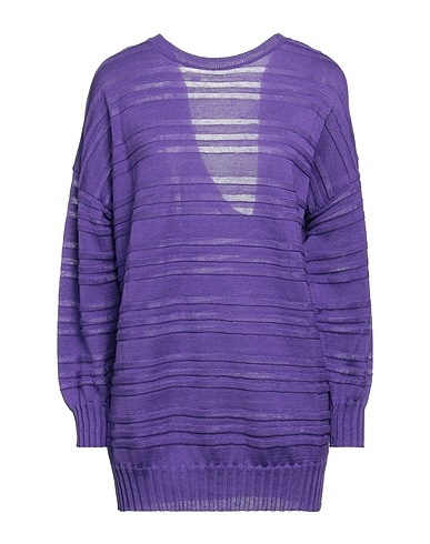 SIMONA CORSELLINI Pullover Violett 100% Baumwolle
