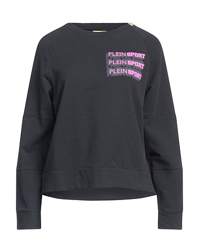 PLEIN SPORT Sweatshirt Black 95% Cotton, 5% Elastane