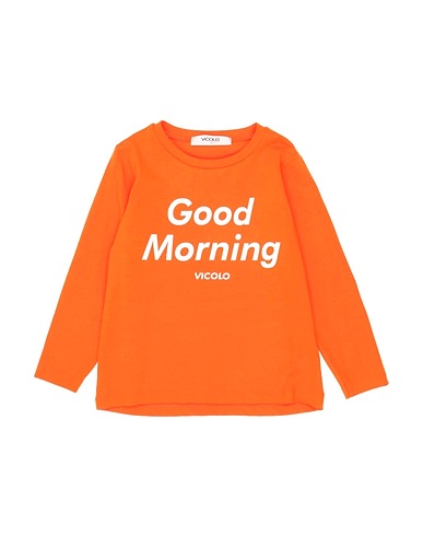 VICOLO T-shirt Orange 93% Cotton, 7% Elastane