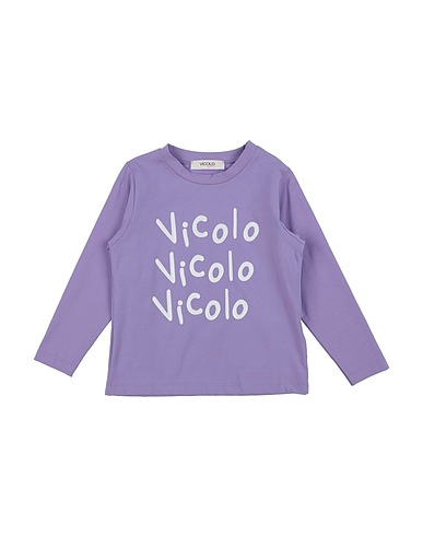 VICOLO T-shirt Viola 93% Cotone, 7% Elastan
