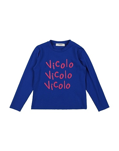 VICOLO T-shirt Blu 93% Cotone, 7% Elastan