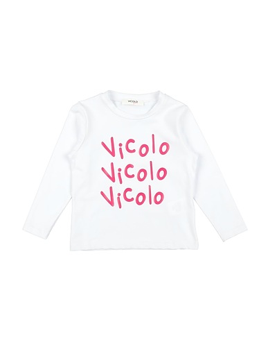 VICOLO T-shirt White 93% Cotton, 7% Elastane