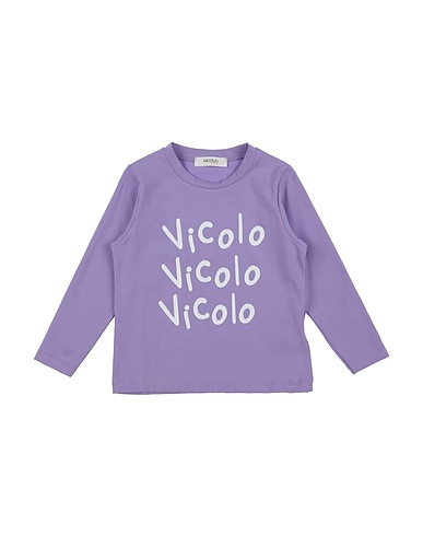 VICOLO T-shirt GIRL Lilac 93% Cotton, 7% Elastane