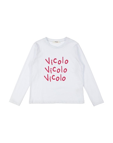 VICOLO T-shirt GIRL Bianco 93% Cotone, 7% Elastan