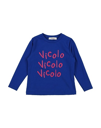 VICOLO T-shirt GIRL Blu 93% Cotone, 7% Elastan