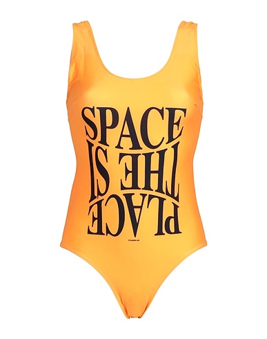 GANNI One-piece swimsuits Orange 78% Recycled polyester, 22% Elastane