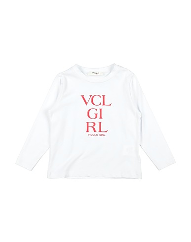 VICOLO T-shirt White 93% Cotton, 7% Elastane