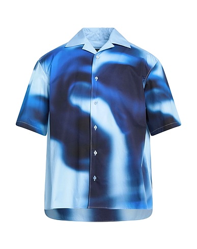 NEIL BARRETT Shirts Blue 100% Cotton