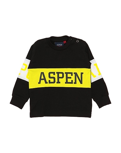 ASPEN POLO CLUB T-shirt Black 95% Cotton, 5% Elastane