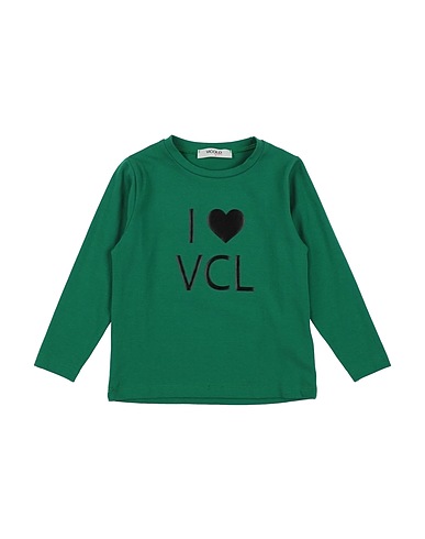 VICOLO T-shirt Verde smeraldo 93% Cotone, 7% Elastan