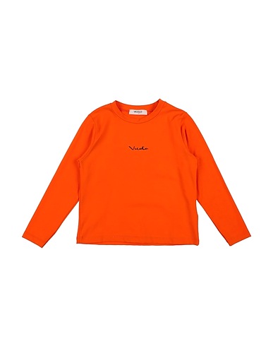 VICOLO T-shirt GIRL Orange 93% Cotton, 7% Elastane
