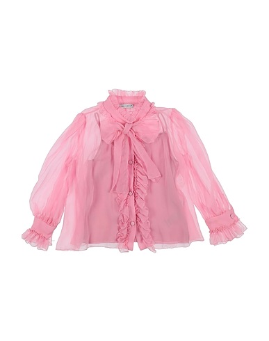 DOLCE&GABBANA Solid colour shirts & blouses Pink 100% Silk