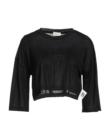 5PREVIEW Crop top Black 100% Lyocell