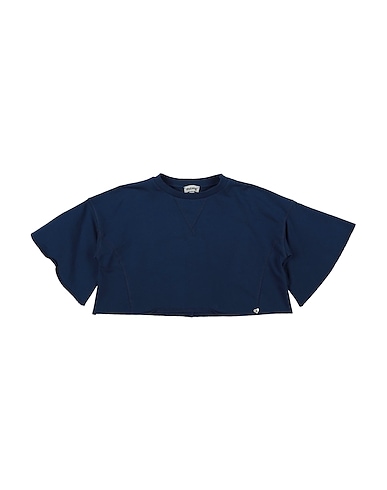 PLEASE Sweatshirt Midnight blue 95% Cotton, 5% Elastane