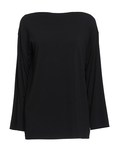 MAURIZIO PECORARO Basic T-shirt Black 93% Viscose, 7% Elastane