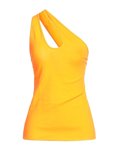 MERCI ITALIA One-Shoulder-Top Orange 100% Baumwolle