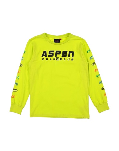 ASPEN POLO CLUB Sweatshirt Lime green 95% Cotton, 5% Elastane
