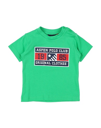 ASPEN POLO CLUB T-shirt Green 95% Cotton, 5% Elastane