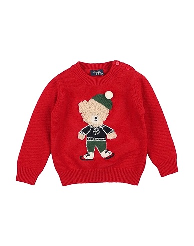 IL GUFO Jumper Red 100% Merino Wool