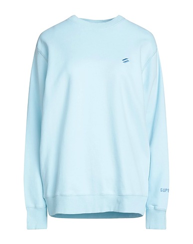 SUPERDRY Sweatshirt Sky blue 100% Cotton