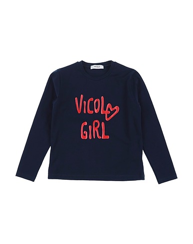 VICOLO T-shirt Midnight blue 93% Cotton, 7% Elastane
