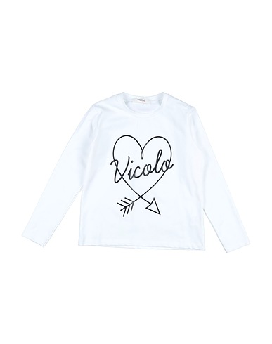 VICOLO T-shirt Bianco 93% Cotone, 7% Elastan