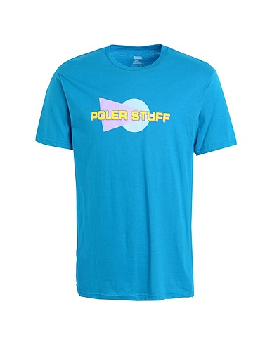 POLER T-shirt Poler Vapor Tee
 Azzurro 100% Cotone
