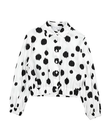 GAëLLE Paris Patterned shirts & blouses White 100% Rayon