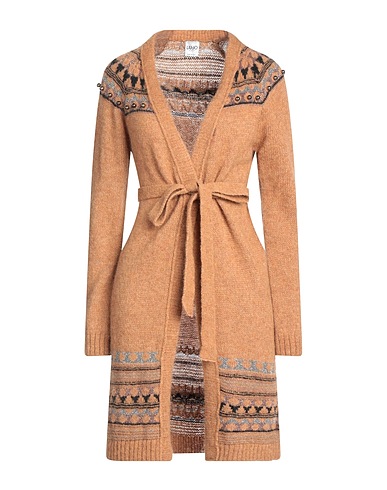 LIU •JO Cardigan Tan 36% Acrylic, 30% Alpaca wool, 28% Polyamide, 6% Wool, Other Fibres