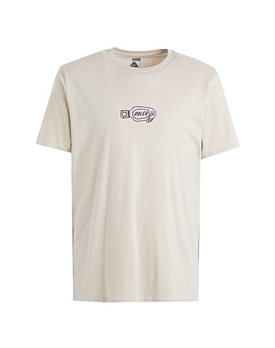 POLER T-shirt Poler Sunscreen Tee
 Beige 100% Cotton