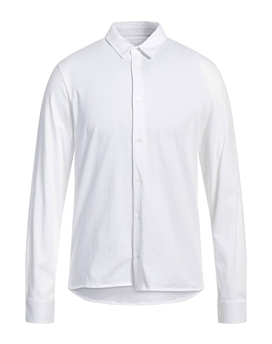 MAJESTIC FILATURES Camicia tinta unita Bianco Cotone