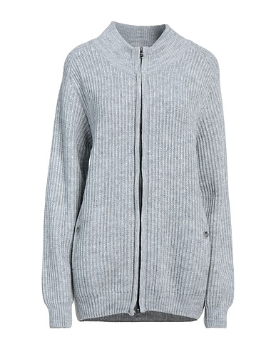 MACCHIA J Cardigan Light grey 80% Lambswool, 20% Polyamide