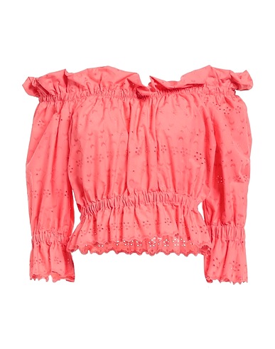 NORA BARTH Off-the-shoulder top Coral 98% Polyester, 2% Elastane