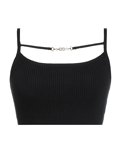 ELISABETTA FRANCHI Top Nero 57% Lyocell, 27% Seta, 16% Poliammide