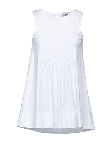 ALPHA STUDIO Top White 95% Cotton, 5% Elastane