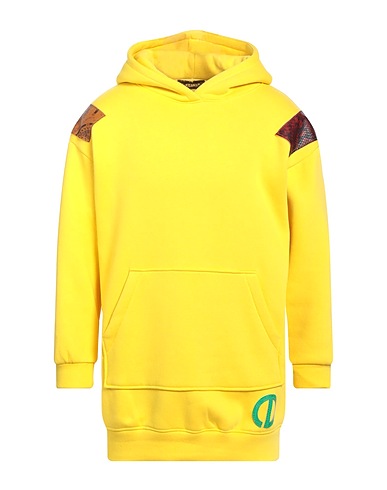 EBARRITO Hooded sweatshirt Yellow 95% Cotton, 5% Elastane