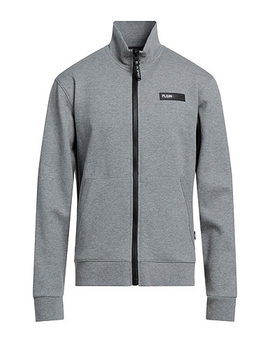 PLEIN SPORT Sweatshirt Grey 52% Cotton, 48% Polyester