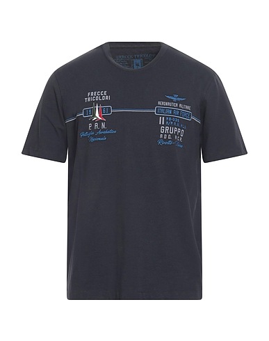 AERONAUTICA MILITARE T-shirt Midnight blue 95% Cotton, 5% Elastane