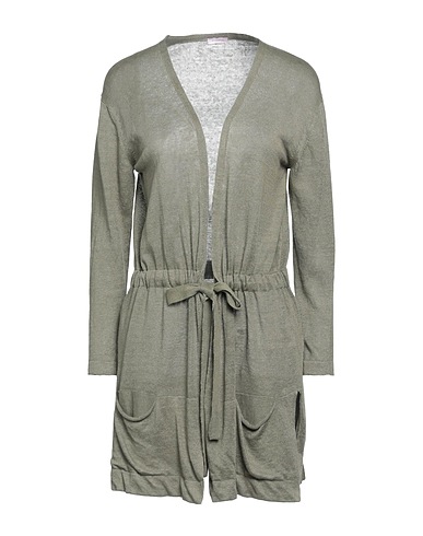 ROSSOPURO カーディガン ミリタリーグリーン リネン 100%