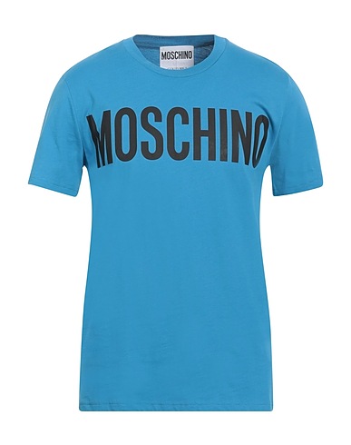 MOSCHINO T-shirt Pastel blue 100% Cotton