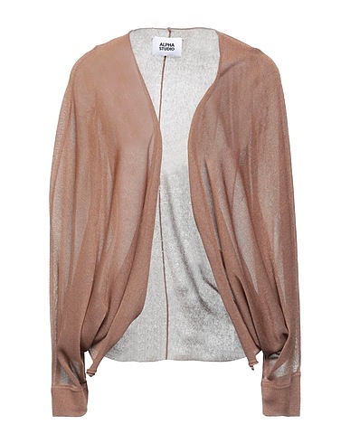 ALPHA STUDIO Cardigan Camel 83% Viscose, 17% Polyester