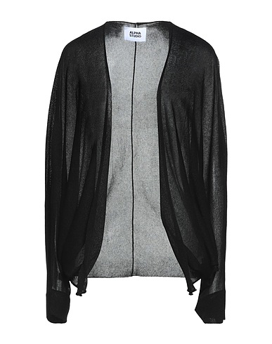 ALPHA STUDIO Cardigan Nero 83% Viscosa, 17% Poliestere