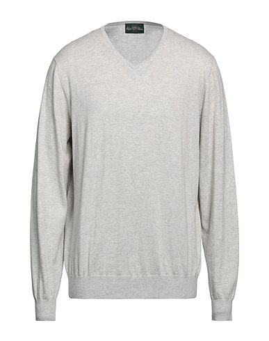 ALAN PAINE Pullover Grigio chiaro 70% Cotone, 20% Seta, 10% Cachemire