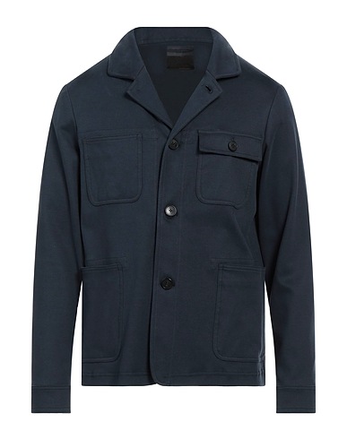ALTEA Solid colour shirt Navy blue 100% Cotton