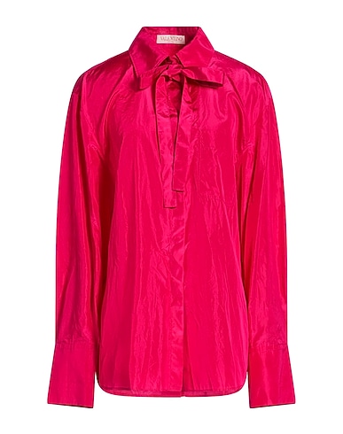 VALENTINO GARAVANI Шелковые рубашки и блузки MAGENTA 100% Шелк