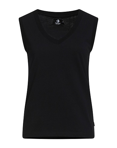 CONVERSE T-shirt Black 100% Cotton