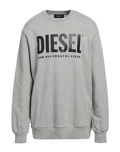 DIESEL Sweatshirt Light grey 100% Cotton