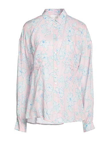 FORTE_FORTE Camicie e bluse a fiori Malva 73% Cotone, 27% Seta